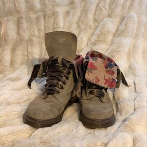 Full suede Dr. Marten’s Fold-Over boots
